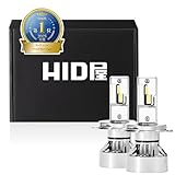 HID屋 H4 LED ヘッドライト 49600cd(カンデラ) 爆光 ホワイト 車検対応 12V 24V 2本1セット Mシリーズ プレミアム