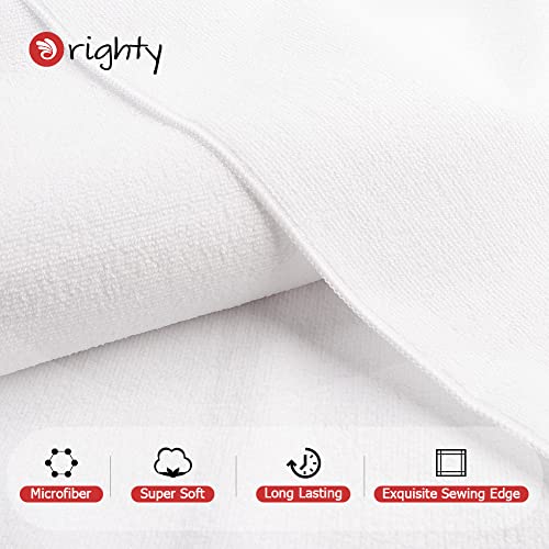 Orighty 12 Pack Premium Hand Towels Set - Quick Drying & Absorbent Microfiber Hand Towels For Bathroom 16X27 Inches - Multi Purpose For Gym, Spa, Shower, Hotel & Bathroom (White) #TOP1