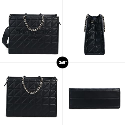 Image of Chinllo Laptop Tote Bag for Women Top Handle Satchel Purse and Handbags Work Compartment with Shoulder Strap
