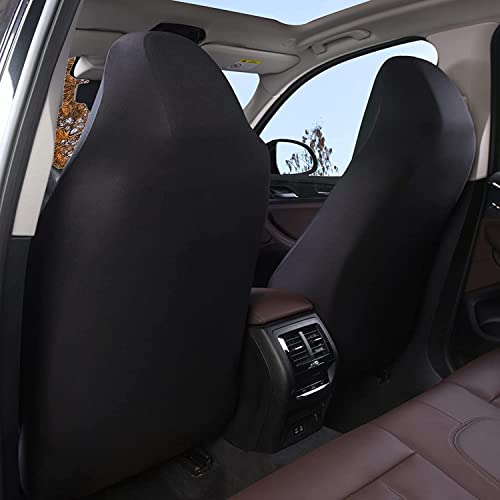 AUTOYOUTH Car Accessories Seat Covers for Cars Racing Style Integrated Front Car Seat Covers Full Set Bucket Flat Cloth Auto Van Accessories Universal Fits for Most Car SUV Truck, YELLOW-2 - Image 6