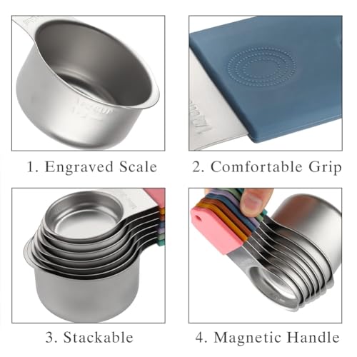 Cuillères à mesurer double face magnétiques pour ne plus perdre vos ustensiles de cuisine - 6