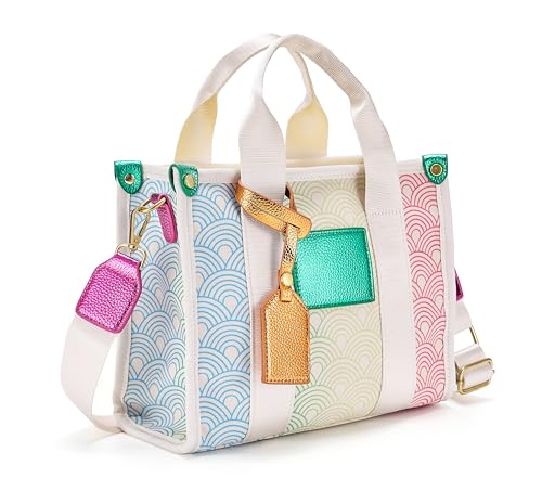 Canvas Tote Bag for Women Casaul Shoulder Bag Small Crossbody Satchel for Work Vacation2