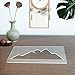 Betagt Mountain Range Router Templates, Acrylic Charcuterie Board Template for Woodworking, 5mm Thick Router Inlay Template Woodworking Craft Tracing Guide Tool (Sunset with Mountain)
