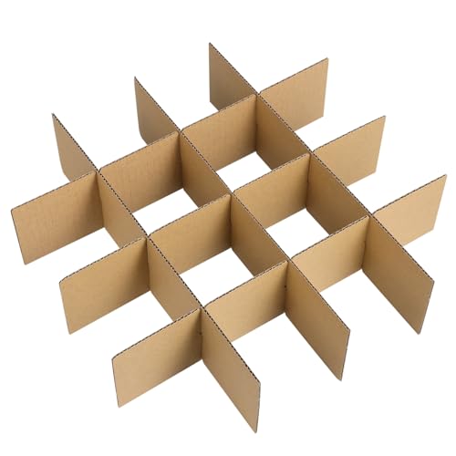 VILLFUL Lot De 2 Séparateurs Pour Carton D'Expédition, Séparateurs En Carton Pour L'Expédition De Verres, Boîtes De Déménagement Pour Verres Verres À Pied, Boîtes D'Emballage Pour Le
