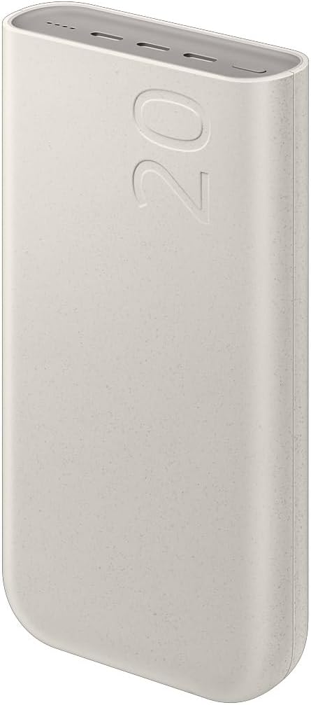 20000mAh 45W Battery Pack with Three Type C Ports, Beige
