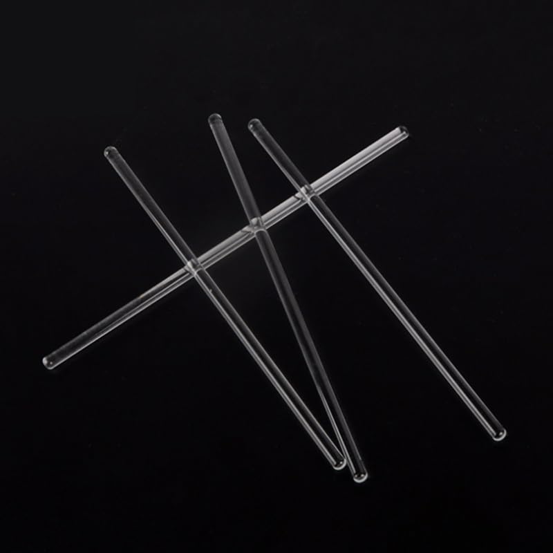10pcs Lab Borosilicate Stirring Rods Glass 4/5/7mm Diameter 100/150/200/300mm Length Agitator Stirrer(7x300mm 10pcs)