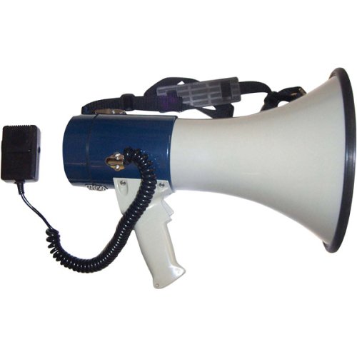 Mity-Meg 25 Watt Dynamic Megaphone W/Detachable Mic Siren & Whistle #TOP2