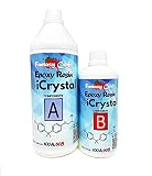 ✔️ 【SEGURO Y CERTIFICADO】 100% Made in Italy, garantizado por un Certificado de No toxicidad, libre de solventes e inodoro, haciendo de esta resina un compuesto totalmente seguro incluso para un contacto prolongado con la piel una vez endurecida.
