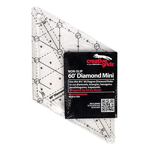 Creative Grids 60 Degree Mini Diamond Ruler - Cgr60Diamini #TOP2