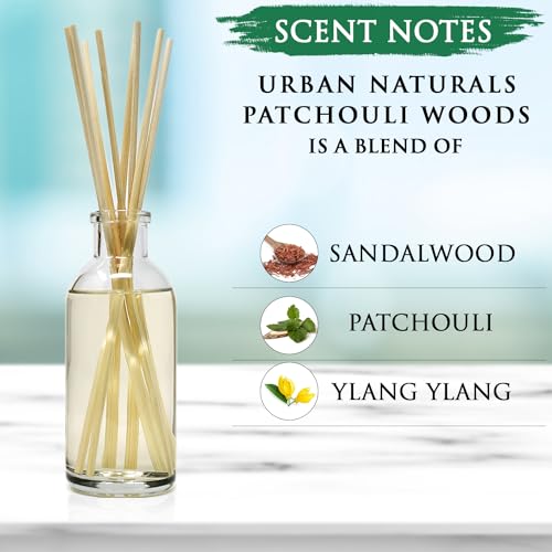 Urban Naturals Reed Diffuser Set Patchouli Woods miniatura 6