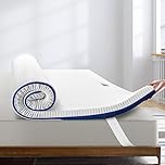 Bedstory Topper Matrimoniale 160x190 cm Alto 10 cm, Materasso Correttore in Memory Foam con Gel, Coprimaterasso con 4 Angoli Elastici, Rimovibile e Lavabile