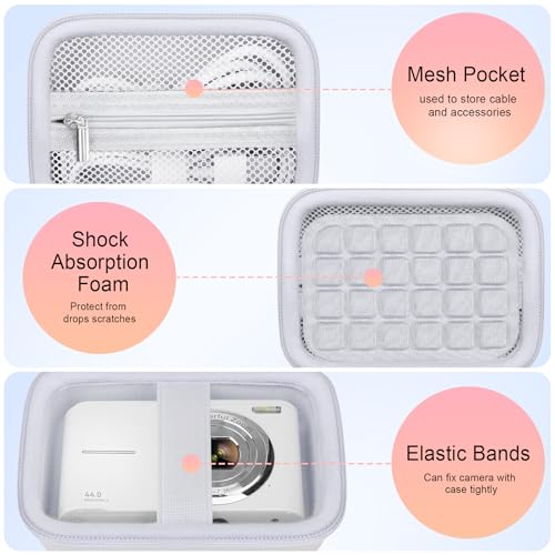 Funda para cámara digital compacta Elonbo color blanco miniatura 3