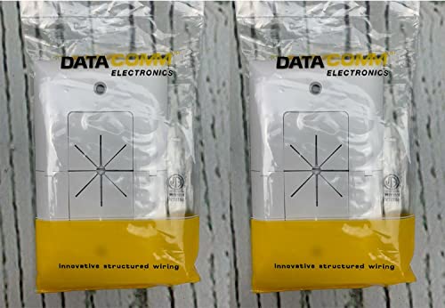 Placa de pared Datacomm 45-0008 para ocultar cables de televisión en el salón 5