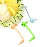 Cortador en espiral de patatas Cortador en espiral de patatas Torre giratoria Torre de patatas fritas Cortador de patatas giratorio manual Utensilios de cocina de utilidad(Random)