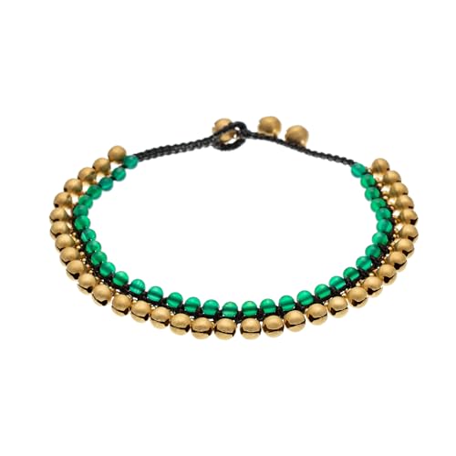 Image of kelistom Bohemian Ankle Bracelets for Women Handmade Natural Stone Beaded Chain Anklet