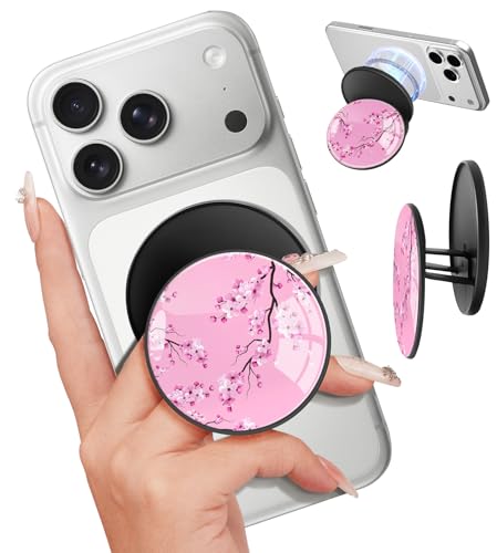 Image of Magnetic Phone Grip, Cute Finger Grip Phone Stand, Blossom