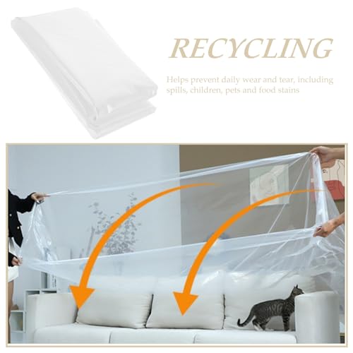 Housse de canapé pliable en plastique transparent pour déménagement - 8