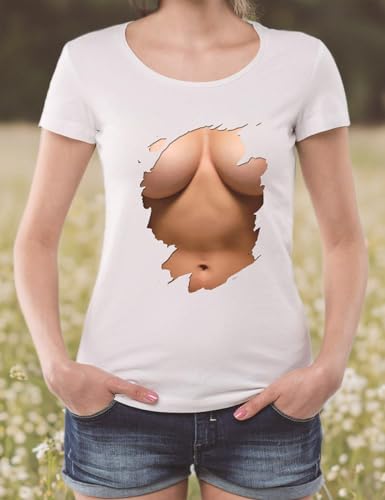Women's Sexy Big Boobs Printed Short Sleeve Tee Shirt Tops Crew Neck Cute 3D Boob Summer T Shirts Plus Size4