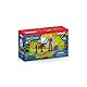 SCHLEICH 41465 Tyrannosaurus Rex Angriff, für Kinder ab 5-12 Jahren, Dinosaurs - Spielset