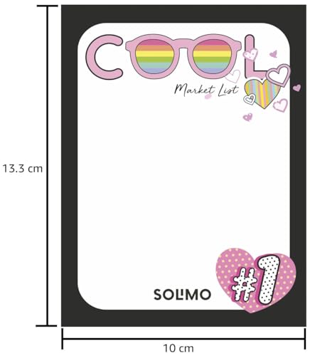 Image of Amazon Brand - Solimo To Do List Notepads, 4 inch X 5.25 inch Tear Off Block Planner For Office, Home, Work Stationery Supplies, Set Of 6, 50 Pages