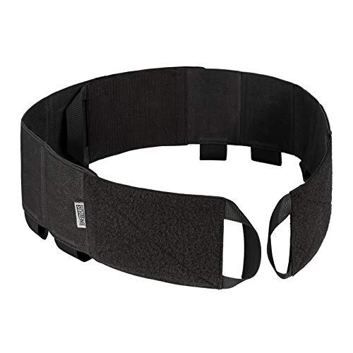 OneTigris Elastic Vest Cummerbund with Handy Grab Handles Low Profile Tactical Hook-and-Loop Cummerbund for AR Magazines Medical Supplies Radios (Black)