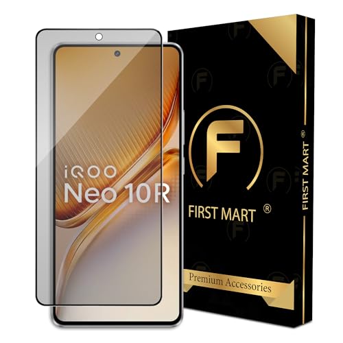 Image of FIRST MART Military-Grade Matte Tempered Glass for iQOO Neo 10R and Neo 10-9H Screen Protector, Anti-Glare Protection, Scratch-Resistant, Bubble-Free (1 Pack)