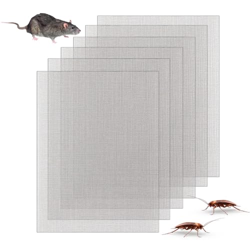 Nify 6 Pack Panneau en Grillage Métallique Rigide, Grillage Fine Maille en Acier Inoxydable 304, 20 Mesh, 15x21cm pour Grille Aération Fenêtre, Porte,...