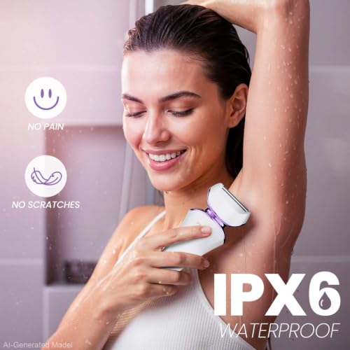 Image of PRITECH Electric Razor for Women Wet /Dry Electric Shaver for Women Purple