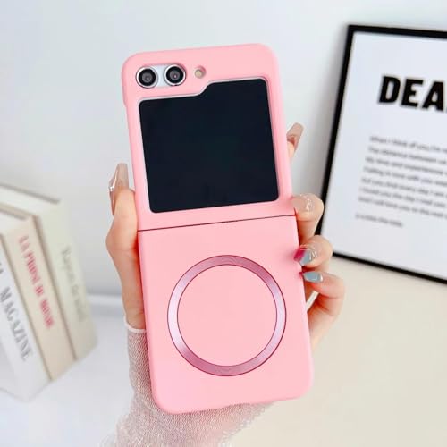 Coque antichoc Z Flip 5 rose compatible avec chargement sans fil