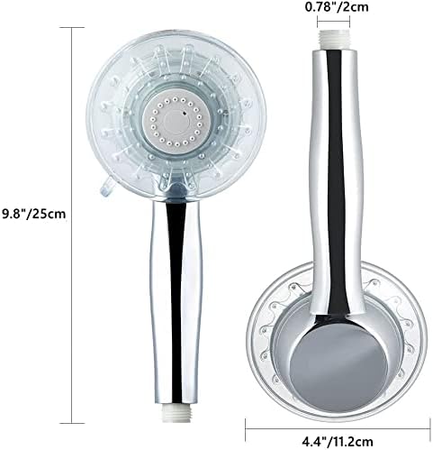 LED Shower Head Color Changing 2 Water Mode 7 Color Glow Light Automatically Changing Handheld Showerhead