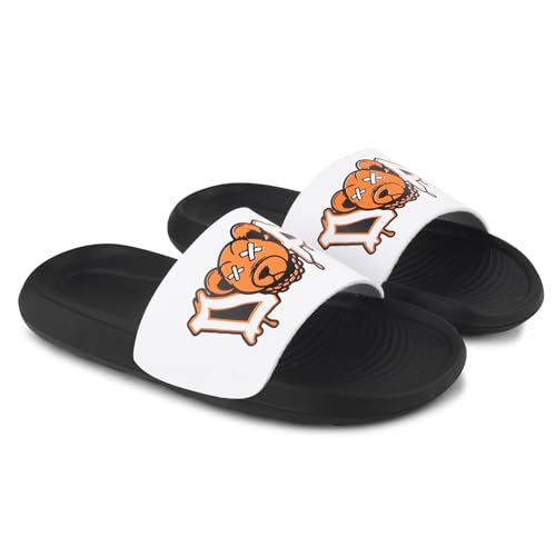 PERY-PAO Sliders Mens White, Black, Grey, Sky blue Design Toxic, Spider, Dope, Panda Printed Flip Flop & Slippers