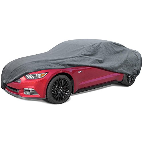 BDK Max Shield Car Cover for Ford Mustang - UV Proof, Water Repellent, Paint Safe, Breathable