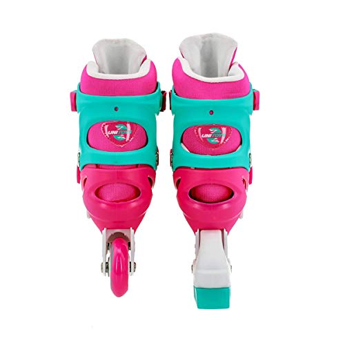 Patins Kit Inline Rosa - Ajustável 34 á 37 - Unitoys
