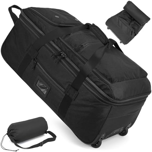 Taihoyin Extra Large Rolling Travel Duffle Bag with Wheels Shoes ...