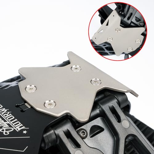 Image of Titanium Sparking Skid Plate Chassis Guard for Arrma 6S,2mm Thick Chassis Protector | 1 /8 Talion EXB /Typhon TLR /Kraton EXB /Notorious EXB,Undershield ,Skid Plate Chassis Armor Upgrade Part Bottom Cover-Titanium