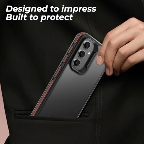 Image of A rtistque Frosted Ultra Matte Back Cover Case for Samsung Galaxy S24 FE 5G | Smooth Sides with Grip | Shockproof TPU Protective Design | Raised Camera Edges | Samsung S24 FE Back Cover - Brown