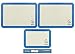 Silicone Baking Mat Sheet Set - 2 x Half Sheet Cookie Cooking Mats + Quarter Sheet Baking Sheet - Nonstick, Nontoxic & Mess-Free Silicon Oven Sheets - No Fillers - Microwave, Freezer & Dishwasher Safe