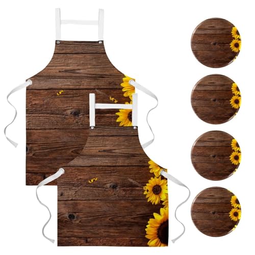 Tablier de cuisine pour cuisine et pâtisserie imperméable lot de 2