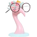 Niedlicher Brillenhalter Eleganter rosa Flamingo-Brillenständerhalter, Brillenzubehör für dekorativen Schreibtisch/Heim/Büro