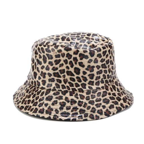 Image of Unisex Black Bucket Hat Waterproof Rain Hat Reversible Shiny Rave Bucket Hat for Concert Festival