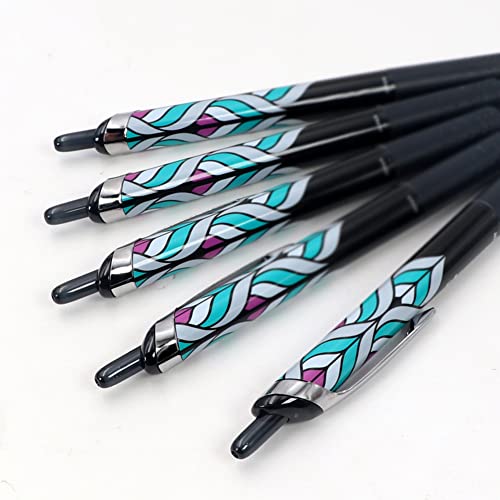 Bolígrafo retráctil de gel líquido 0.5 mm negro miniatura 4