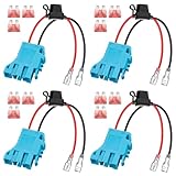 Caractéristiques de sécurité améliorées: équipé de fils de cuivre épais de 12 AWG et de trois fusibles de 40 A, ce connecteur offre une conductivité améliorée et garantit un fonctionnement sûr en permettant un flux de courant important et en protégeant contre les courants transitoires excessifs. Les fusibles facilement remplaçables maintiennent la sécurité et l'intégrité de l'équipement.