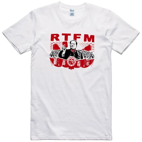 RTFM Mens T Shirt Funny Geek Computer Novelty Read The Manual Tee White M