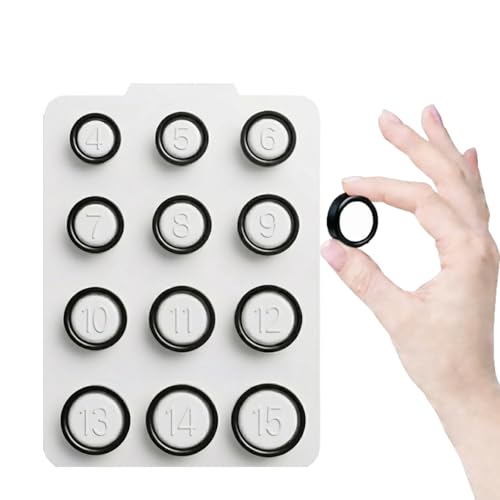 RHBACRU Compatible with Oura Ring Gen 4 Sizing Kit Size4 to 15 Fit for Oura Ring 4 Sizing Kit Black Professional Finger Measuring Tool Measure Your Finger Size Before Purchasing.