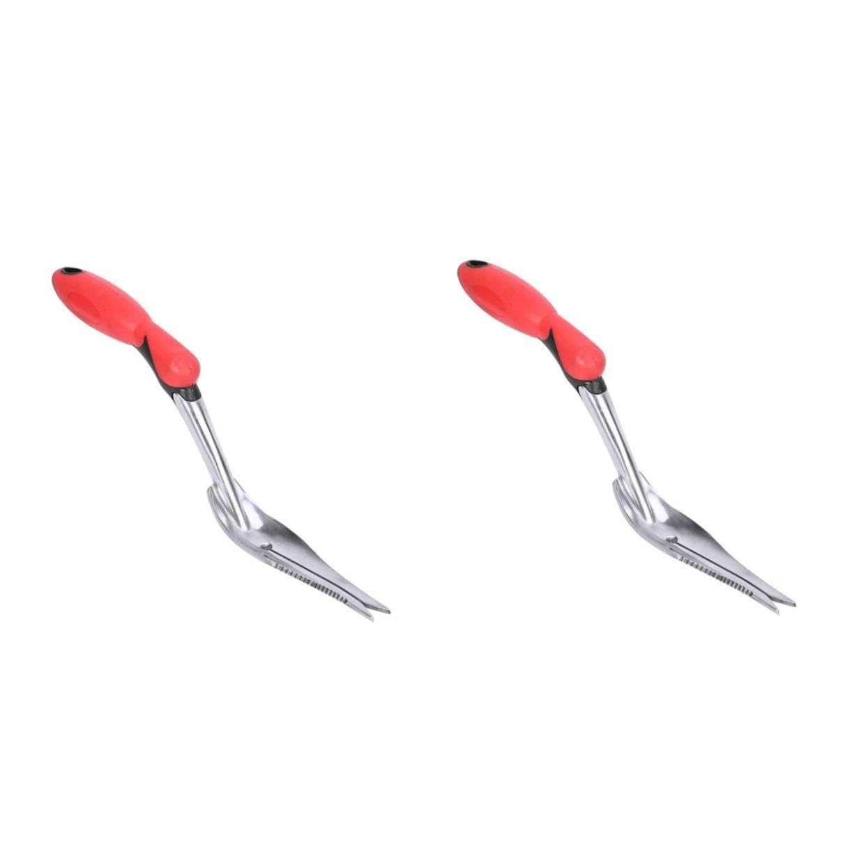 Sosoport 2 Pz Dispositivo per piantine Kit Attrezzi da Giardinaggio per diserbo Attrezzi Giardinaggio Attrezzi per Giardinaggio Dispositivo di diserbo Pala per Rimuovere Le Radici Rosso