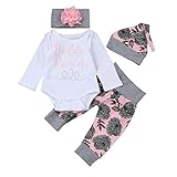 ♥Paket umfassen: 1PC Tops + 1PC Hosen + 1PC Hut + 1PC Stirnband