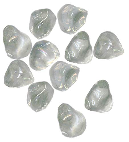 Jewel Glass Gems Vase Filler, Table Scatter, Craft Accents (2.2 Pounds, Diamond Clear)
