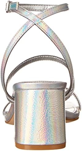 Nine West Women's GALI3 Heeled Sandal, Silver, 6.5 | Image 2