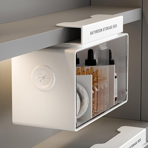 Organizador de baño transparente y extraíble para lavabo 4