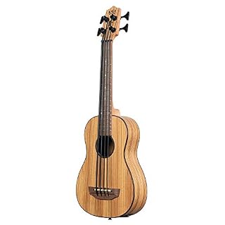 Kala UBASS – Zebrawood – Ukulele basse (+ housse) - Les Beatles, Paul McCartney, John Lennon, RIngo Starr, George Harrison Kala UBASS – Zebrawood - Ukulele basse (+ housse) – Image 3